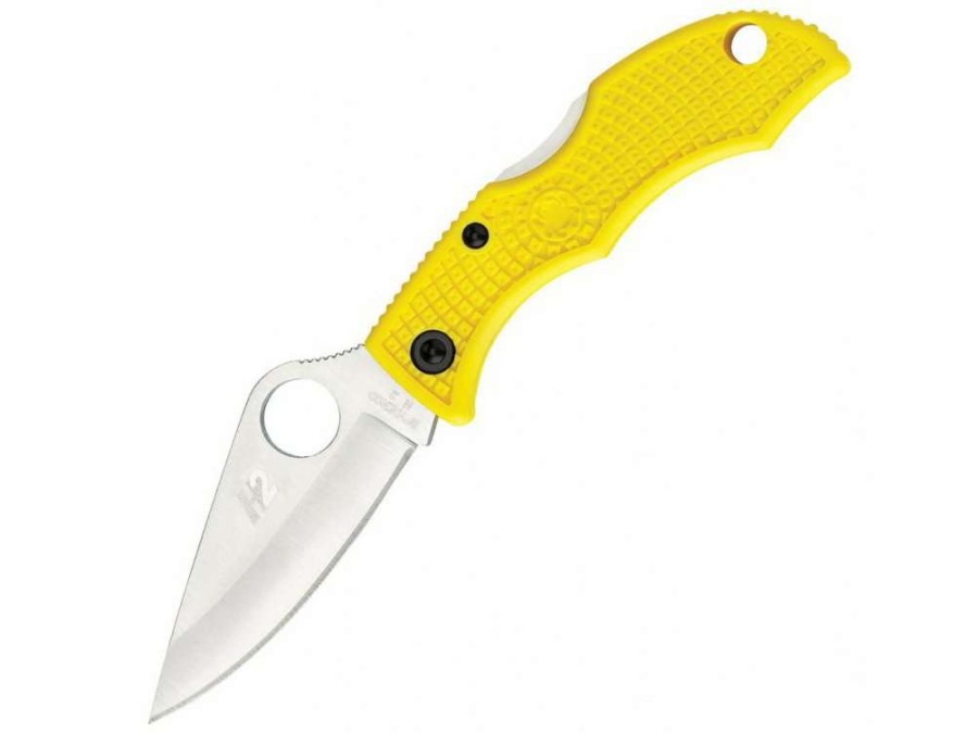 Classic Folding Knives * | Spyderco Ladybug 3 Salt Frn Yellow Plainedge H2 New Arrivals