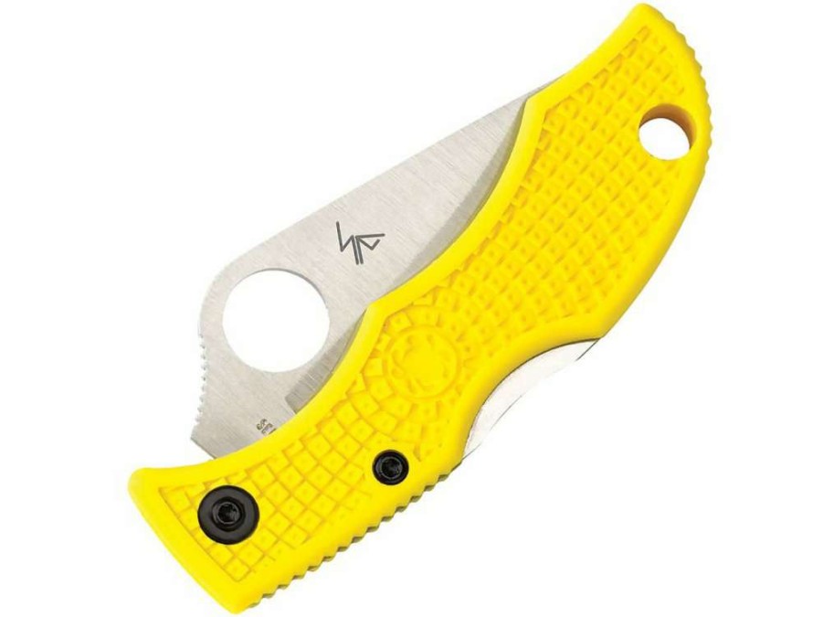 Classic Folding Knives * | Spyderco Ladybug 3 Salt Frn Yellow Plainedge H2 New Arrivals