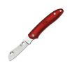 Classic Folding Knives * | Spyderco Roadie Red Plain Opening Sales