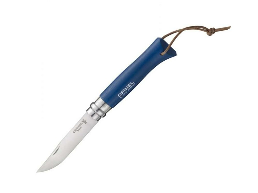 Classic Folding Knives * | Opinel N 08 Bushwhacker Stainless Steel Blue Top Sell